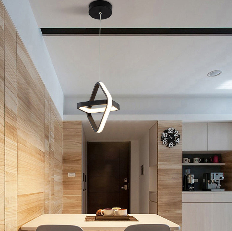 Zeitgenössische Boho Bambus Weben Holz Laterne Form 1/3-Licht Pendelleuchte für Esszimmer 