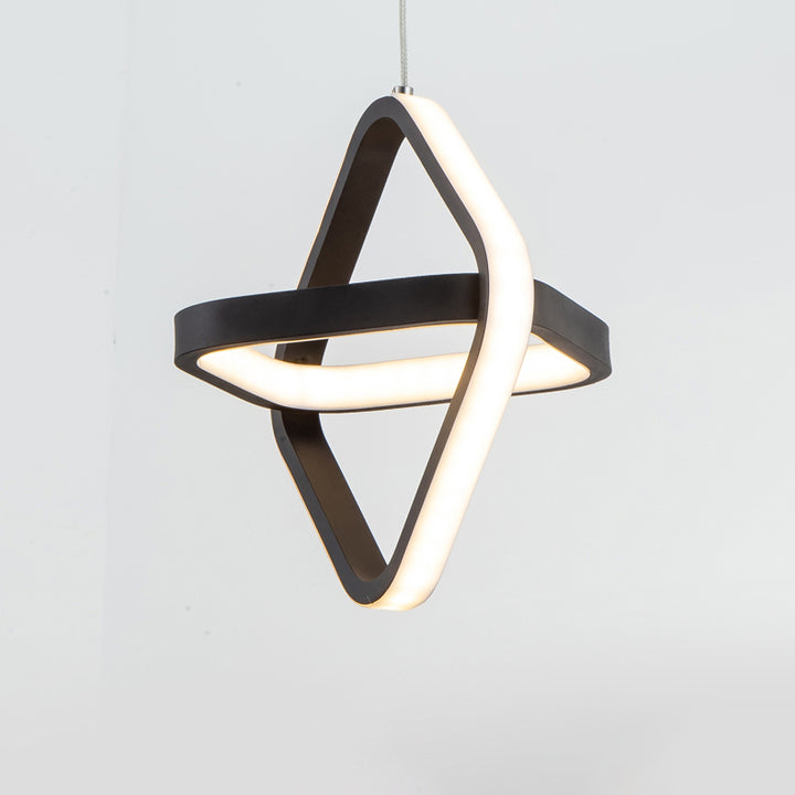 Modern Simplicity Dome Round Square Acrylic Iron LED Pendant Light For Dining Room