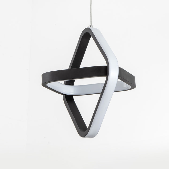 Modern Simplicity Dome Round Square Acrylic Iron LED Pendant Light For Dining Room