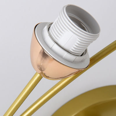 Plafonnier semi-encastré contemporain scandinave avec abat-jour en verre en forme de dôme et fer 1 lumière pour couloirs 