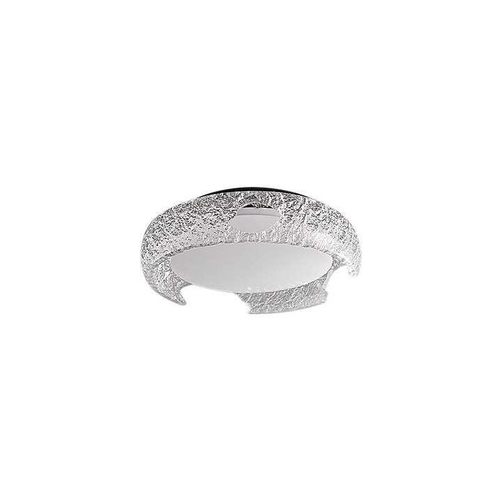 Luz de techo LED empotrada de resina de aluminio semicircular Art Deco moderno para dormitorio 