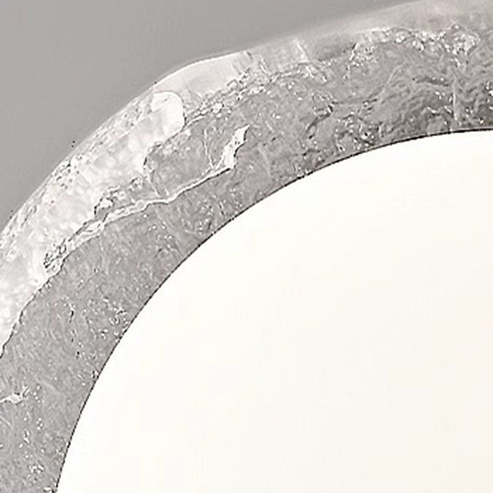 Luz de techo LED empotrada de resina de aluminio semicircular Art Deco moderno para dormitorio 