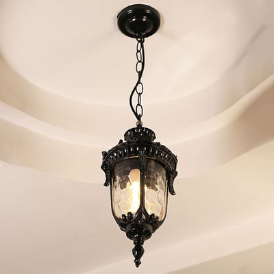 Contemporáneo Boho Bambú Tejido Madera Linterna Forma 1/3- Luz Colgante Para Comedor 