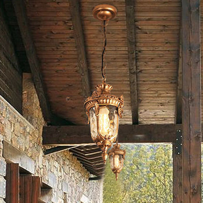 Contemporáneo Boho Bambú Tejido Madera Linterna Forma 1/3- Luz Colgante Para Comedor 
