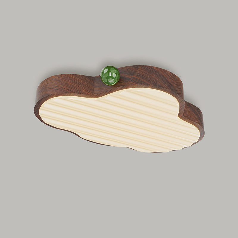 Contemporary Retro Cloud Shape Acrylic Aluminum Hardware LED Flush Mount Ceiling Light For Bedroom