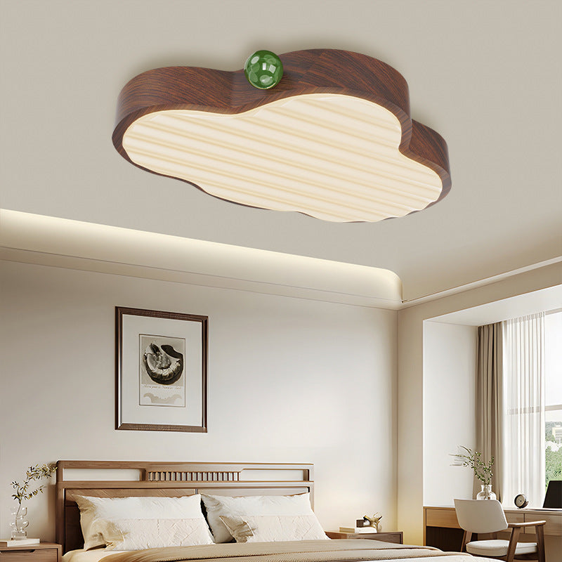Plafonnier LED en forme de nuage rétro contemporain en acrylique et aluminium pour chambre à coucher 