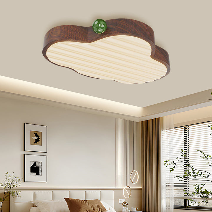 Plafonnier LED en forme de nuage rétro contemporain en acrylique et aluminium pour chambre à coucher 