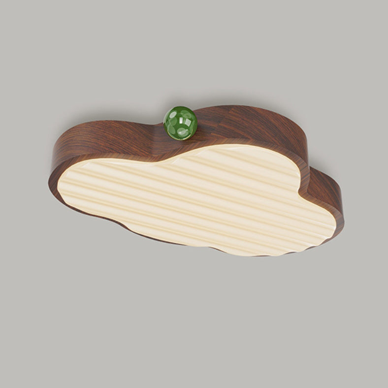Contemporary Retro Cloud Shape Acrylic Aluminum Hardware LED Flush Mount Ceiling Light For Bedroom