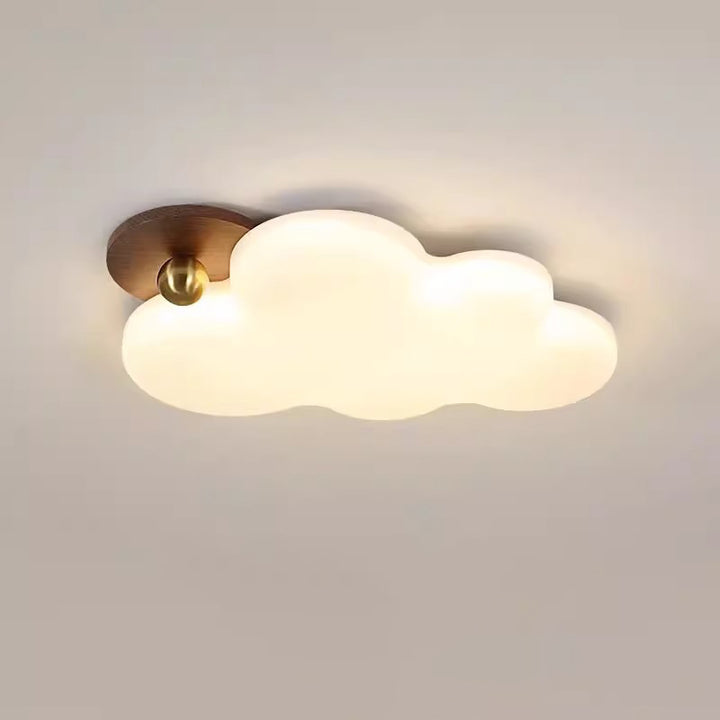 Plafonnier LED en forme de nuage rétro contemporain en fer PE pour chambre 