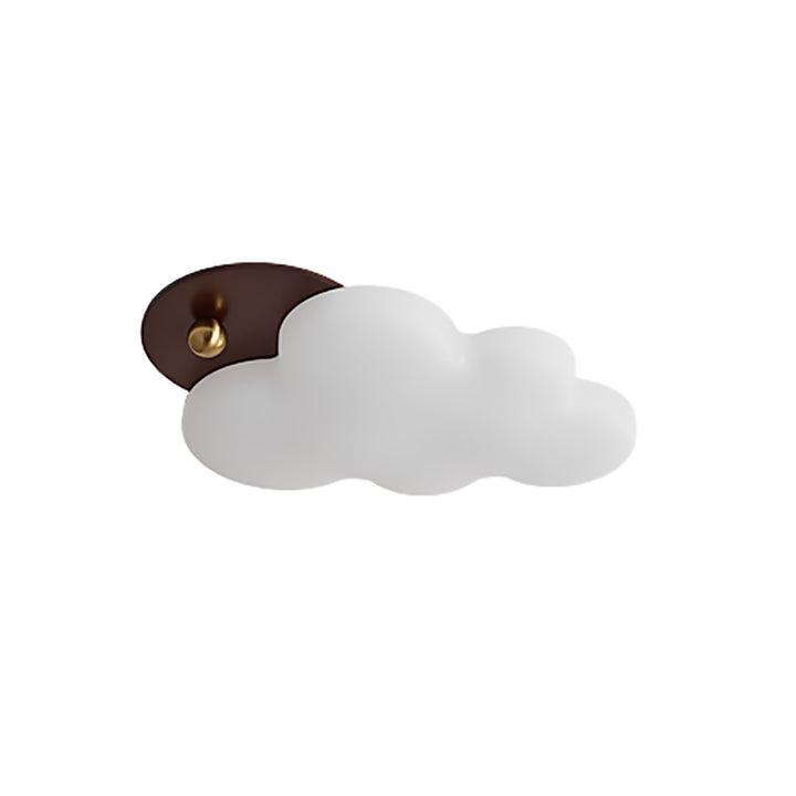 Plafonnier LED en forme de nuage rétro contemporain en fer PE pour chambre 