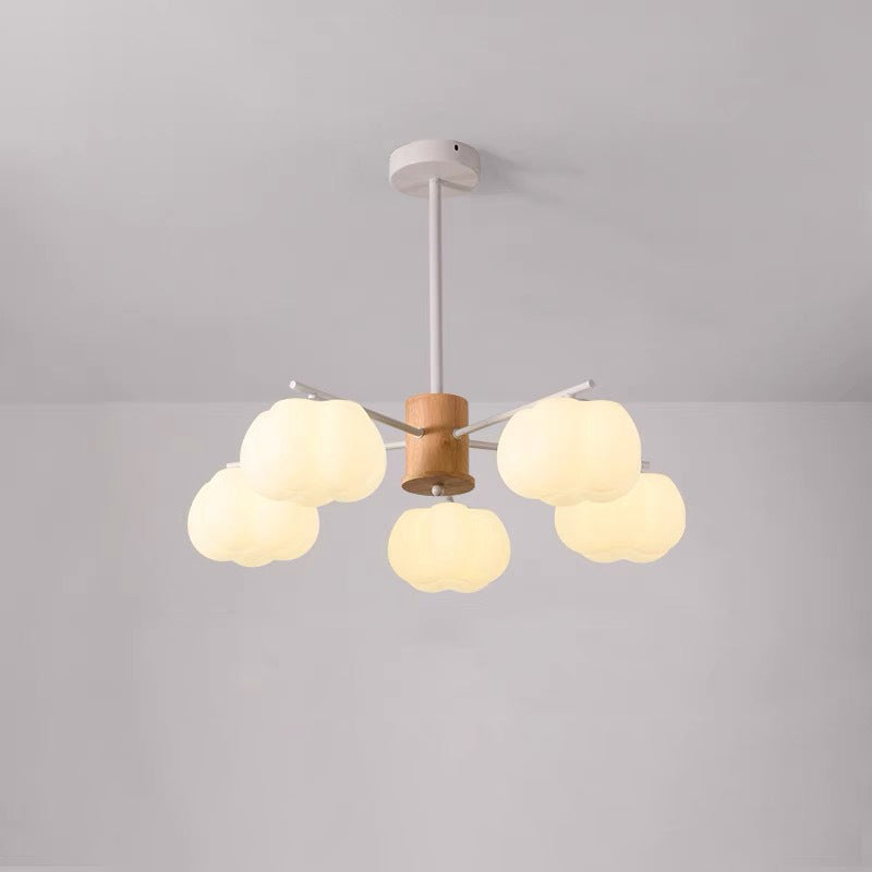 Dôme traditionnel japonais en guimauve en fer PE 5/8 - Lustre léger pour salon 
