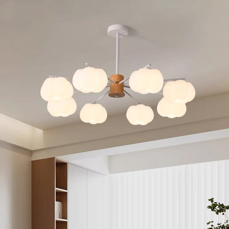 Dôme traditionnel japonais en guimauve en fer PE 5/8 - Lustre léger pour salon 