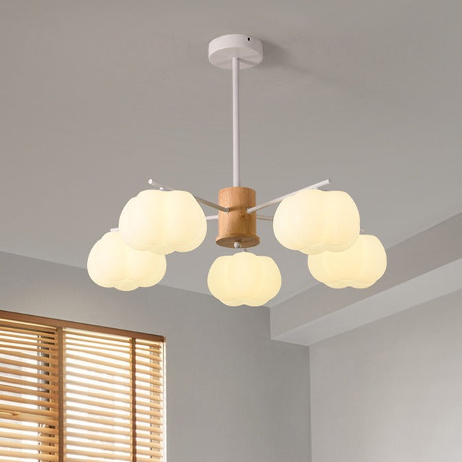 Dôme traditionnel japonais en guimauve en fer PE 5/8 - Lustre léger pour salon 