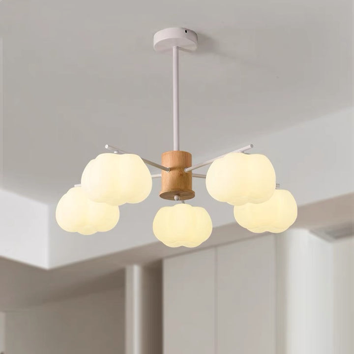 Dôme traditionnel japonais en guimauve en fer PE 5/8 - Lustre léger pour salon 