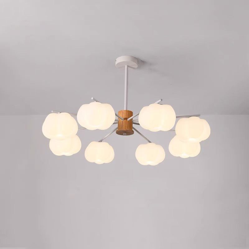 Dôme traditionnel japonais en guimauve en fer PE 5/8 - Lustre léger pour salon 