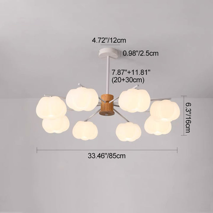Dôme traditionnel japonais en guimauve en fer PE 5/8 - Lustre léger pour salon 