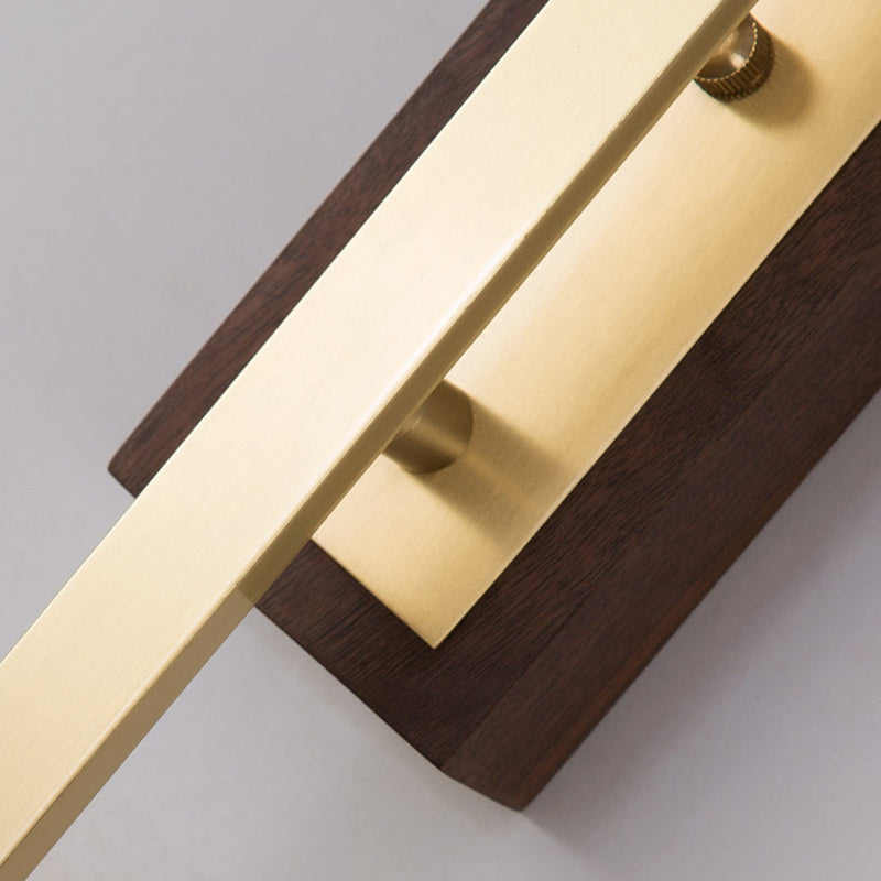 Lámpara Aplique de Pared Frontal de Espejo con Luz LED de Tira Rectangular Minimalista 