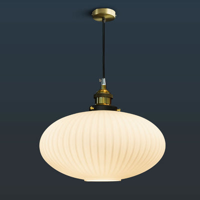 Moderne nordische Kuppel Oval Transparent Glas Eisen 1 - Licht Pendelleuchte für Wohnzimmer 