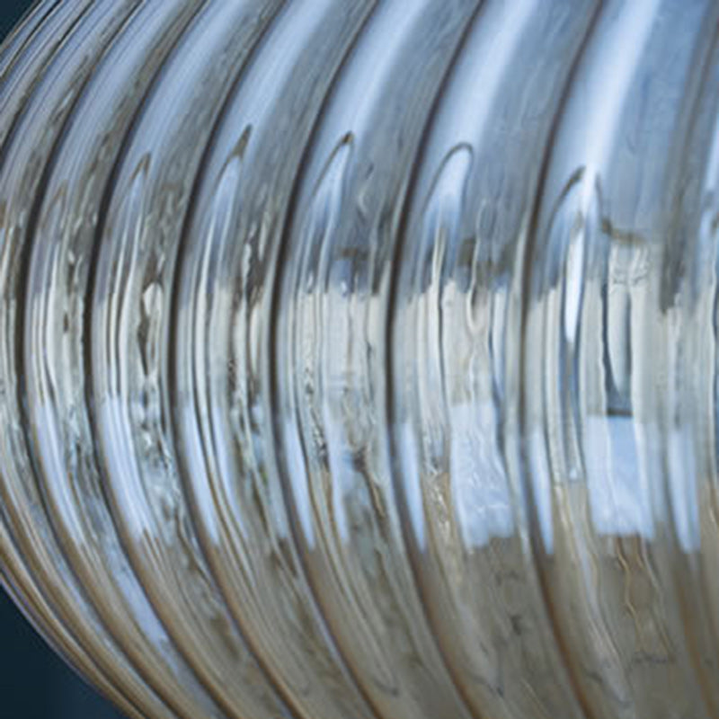 Moderne nordische Kuppel Oval Transparent Glas Eisen 1 - Licht Pendelleuchte für Wohnzimmer 