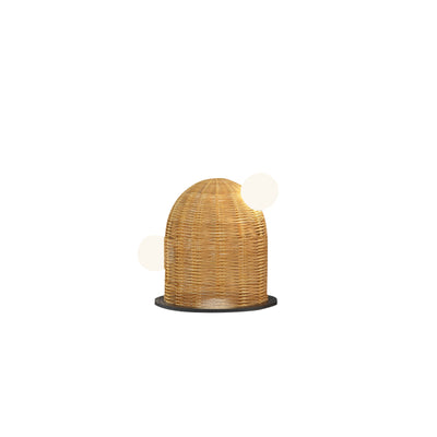 Contemporary Creative Cactus Waterproof Rubber Rattan Stainless Steel 2 - Light Standing Floor Lamp For Outdoor Patio