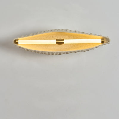 Contemporáneo Escandinavo Lámpara de Aplique de Pared de Resina con Hierro y LED para Sala de Estar 