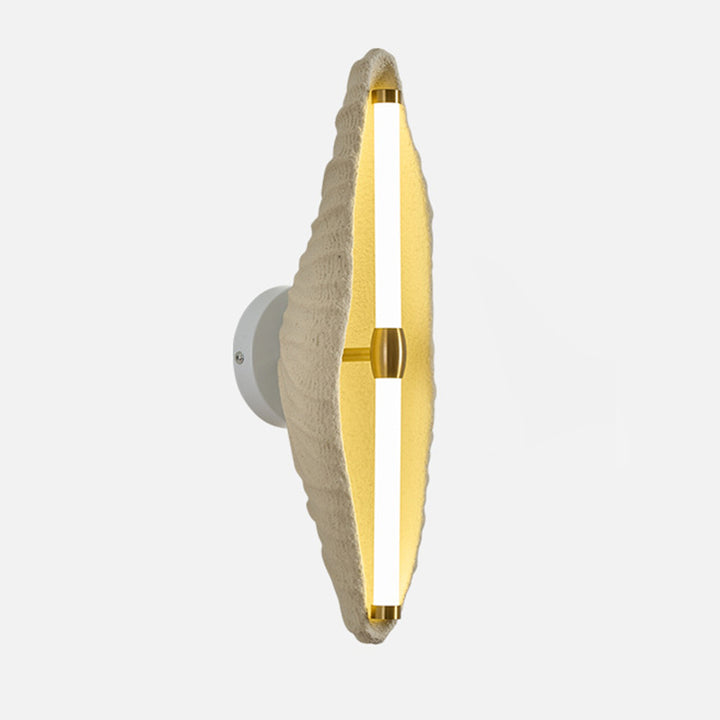 Applique murale LED en fer résine coquille scandinave contemporaine pour salon 