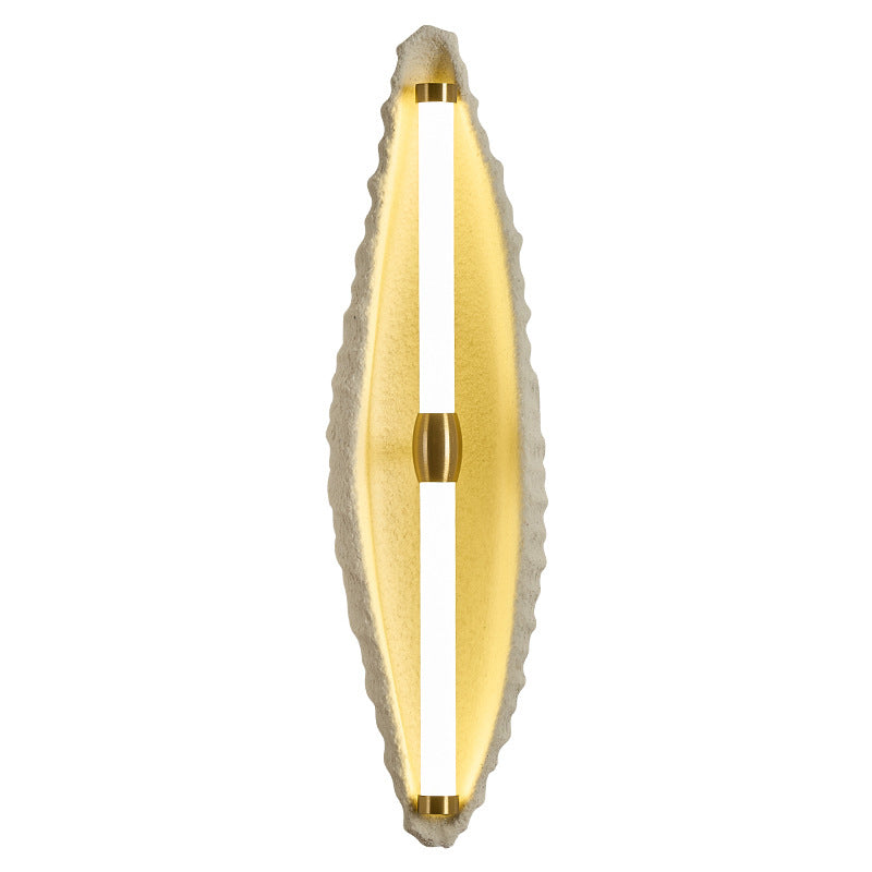 Applique murale LED en fer résine coquille scandinave contemporaine pour salon 