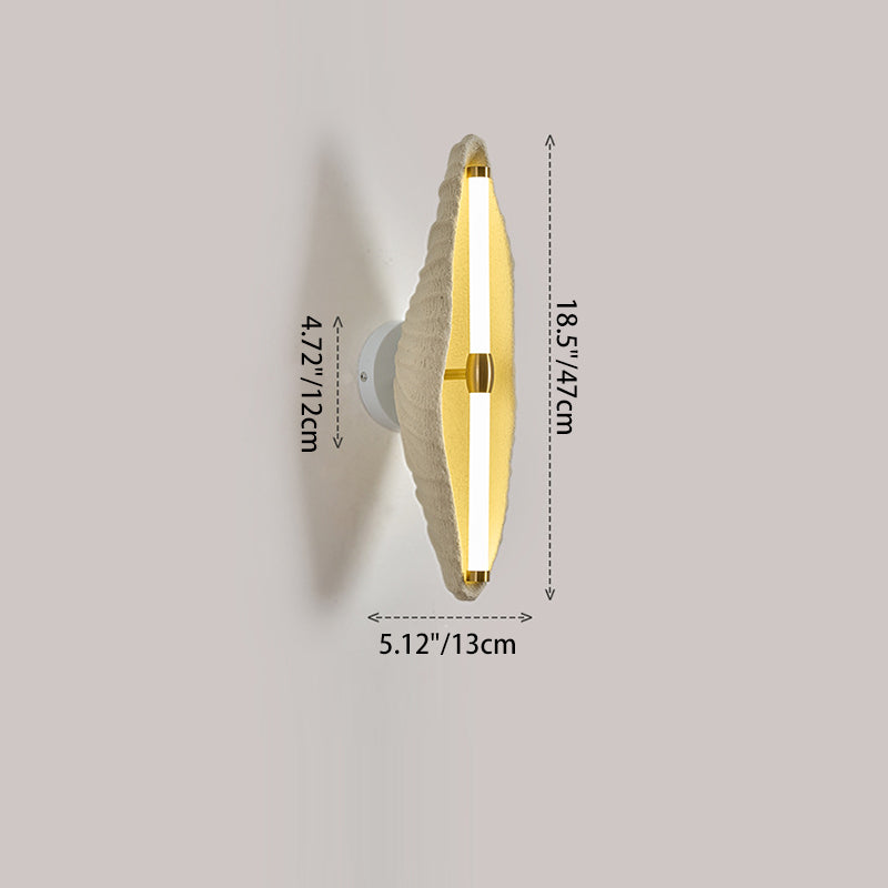 Contemporáneo Escandinavo Lámpara de Aplique de Pared de Resina con Hierro y LED para Sala de Estar 