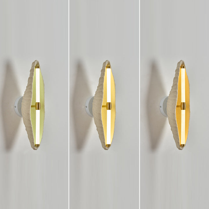 Applique murale LED en fer résine coquille scandinave contemporaine pour salon 