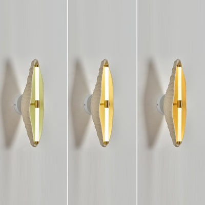 Contemporáneo Escandinavo Lámpara de Aplique de Pared de Resina con Hierro y LED para Sala de Estar 