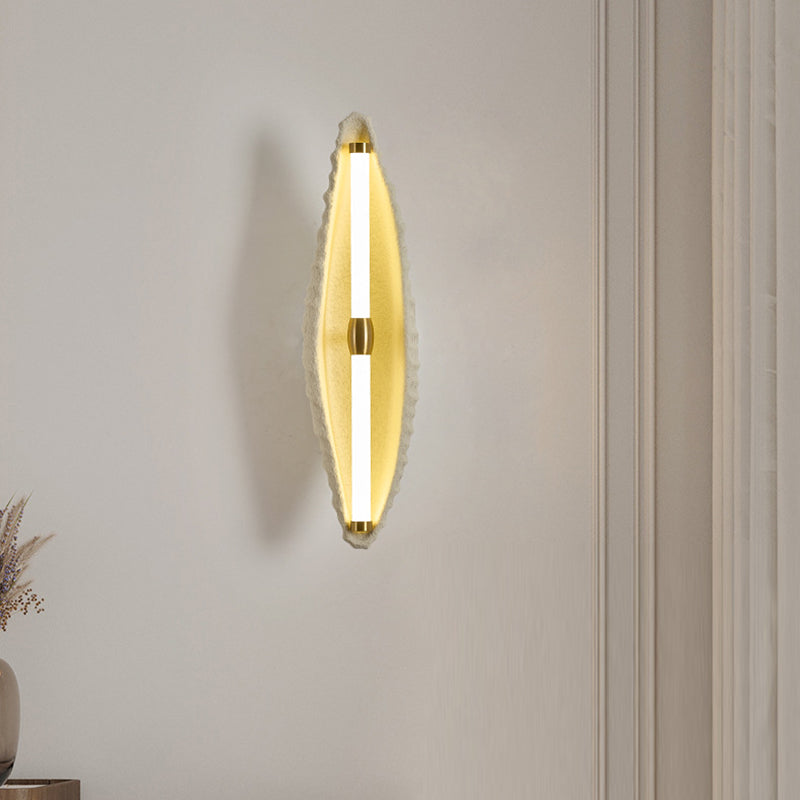 Contemporáneo Escandinavo Lámpara de Aplique de Pared de Resina con Hierro y LED para Sala de Estar 