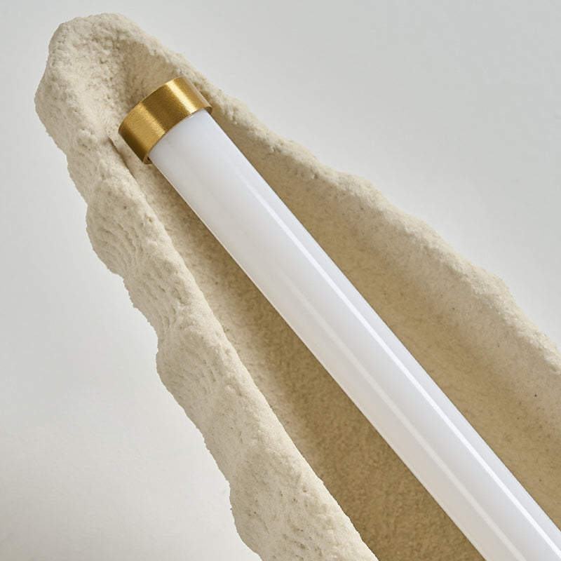 Contemporáneo Escandinavo Lámpara de Aplique de Pared de Resina con Hierro y LED para Sala de Estar 