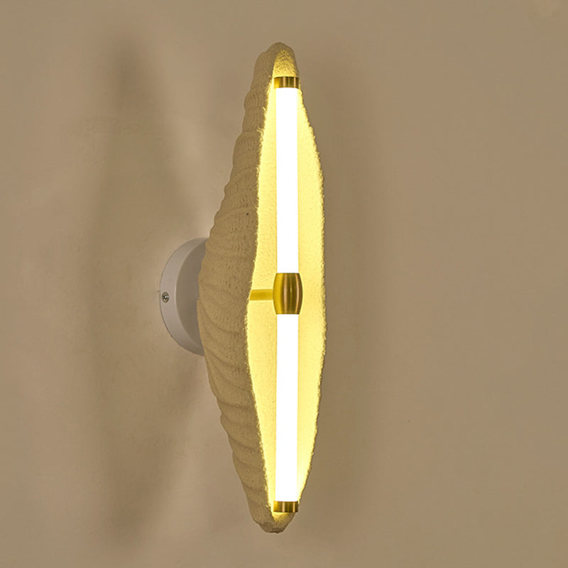 Contemporáneo Escandinavo Lámpara de Aplique de Pared de Resina con Hierro y LED para Sala de Estar 