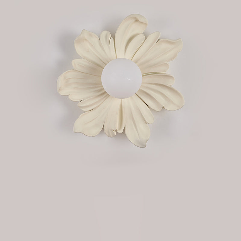 Traditionelle japanische Blumen-Orb-Harz-Roto-Formung 1 - Licht-Wandleuchte für Wohnzimmer 