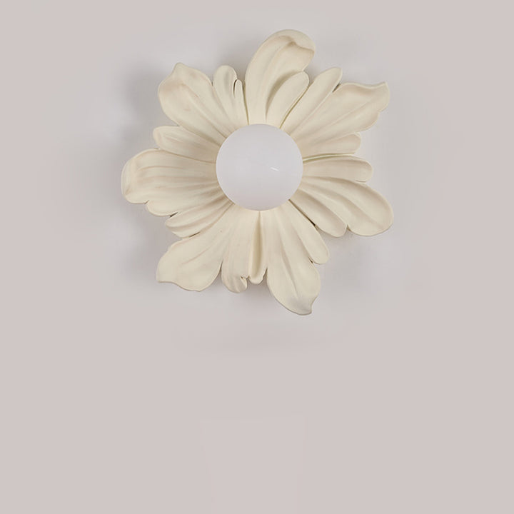 Traditionelle japanische Blumen-Orb-Harz-Roto-Formung 1 - Licht-Wandleuchte für Wohnzimmer 