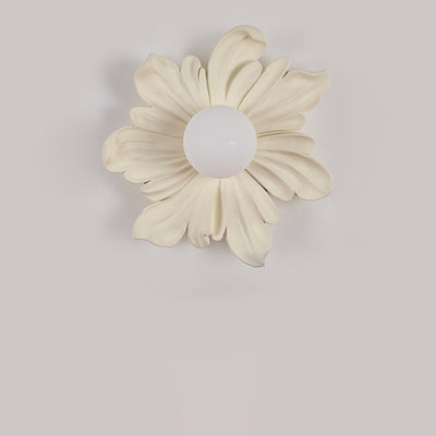 Traditionelle japanische Blumen-Orb-Harz-Roto-Formung 1 - Licht-Wandleuchte für Wohnzimmer 