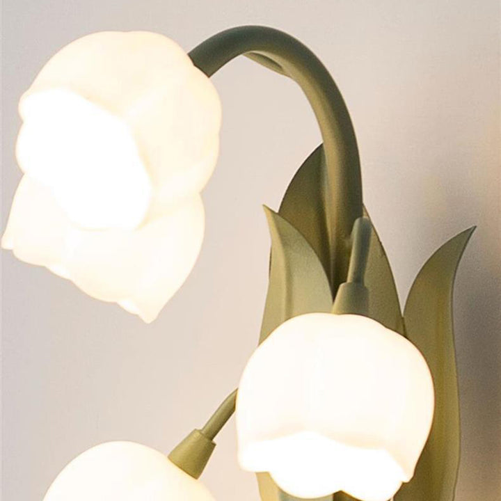 Traditional French Floral Bouquet Iron PC 5 - Light Wall Sconce Lamp For Living Room