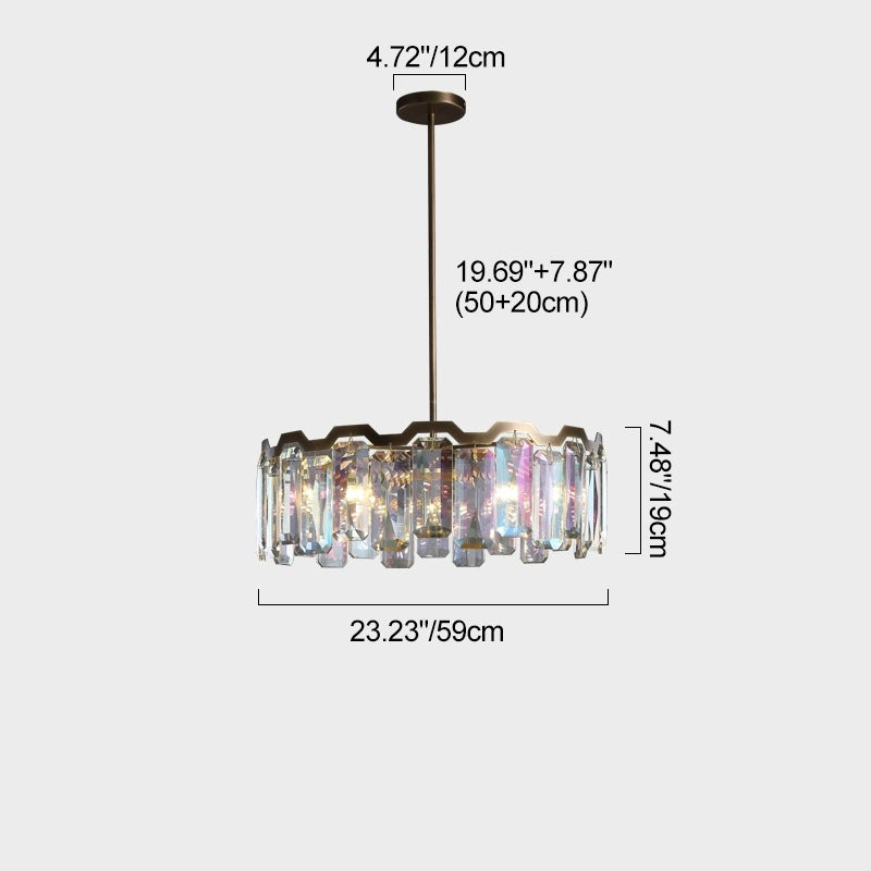 Modern Luxury Dome Round Hardware Crystal 5/6/8+5 - Light Chandelier For Living Room