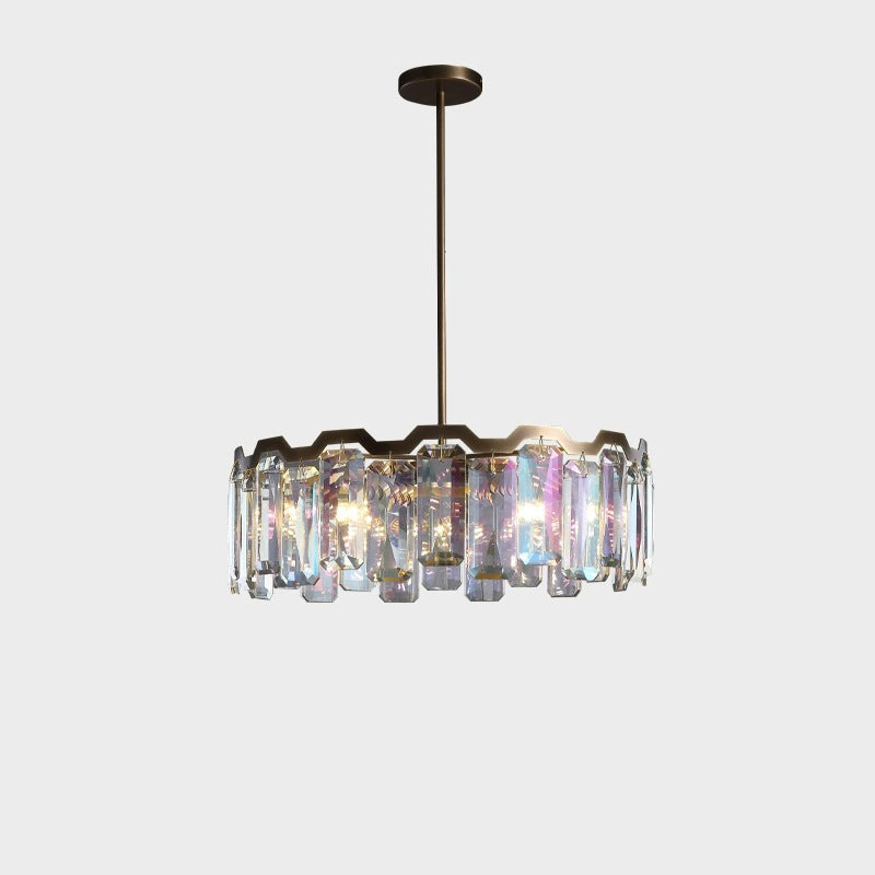 Moderne Luxuskuppel Runde Hardware Kristall 5/6/8+5 - Licht Kronleuchter für Wohnzimmer 