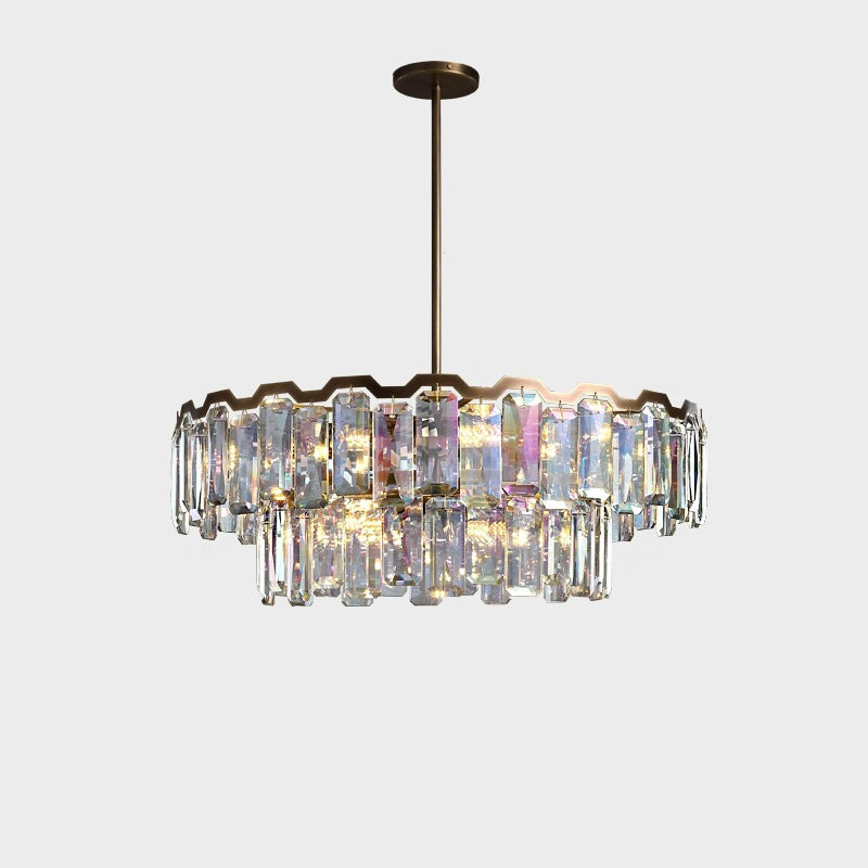 Modern Luxury Dome Round Hardware Crystal 5/6/8+5 - Light Chandelier For Living Room