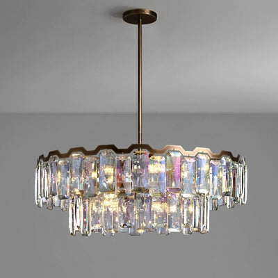 Modern Luxury Dome Round Hardware Crystal 5/6/8+5 - Light Chandelier For Living Room