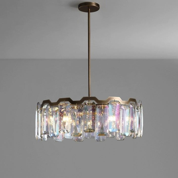 Moderne Luxuskuppel Runde Hardware Kristall 5/6/8+5 - Licht Kronleuchter für Wohnzimmer 