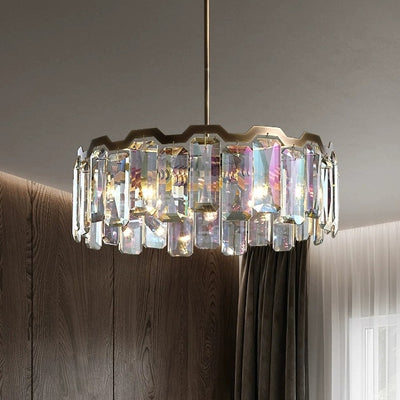 Modern Luxury Dome Round Hardware Crystal 5/6/8+5 - Light Chandelier For Living Room