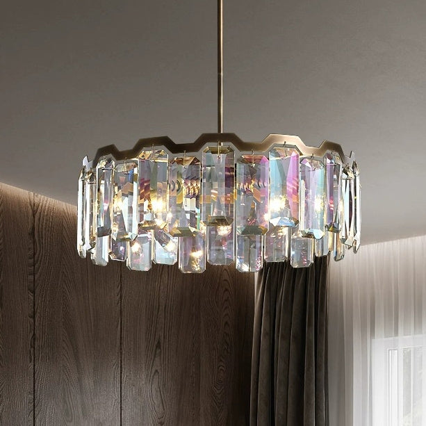 Modern Luxury Dome Round Hardware Crystal 5/6/8+5 - Light Chandelier For Living Room
