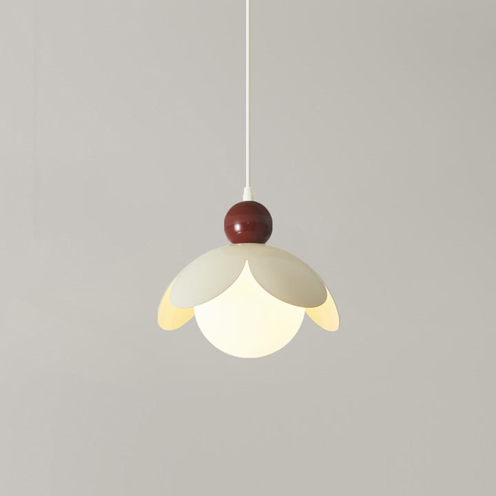 Lustre contemporain rétro Bud Orb en fer et verre 1/3 - Lumière pour salon 