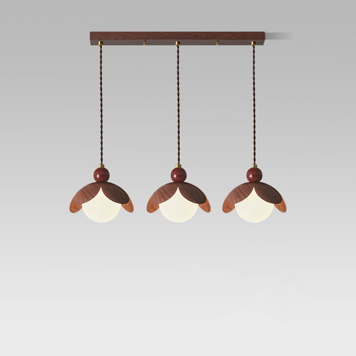Lustre contemporain rétro Bud Orb en fer et verre 1/3 - Lumière pour salon 