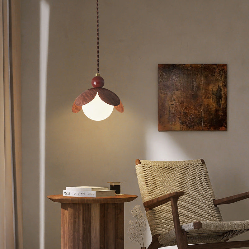 Contemporary Retro Bud Orb Iron Glass 1/3 - Light Chandelier For Living Room