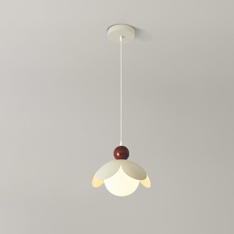 Lustre contemporain rétro Bud Orb en fer et verre 1/3 - Lumière pour salon 