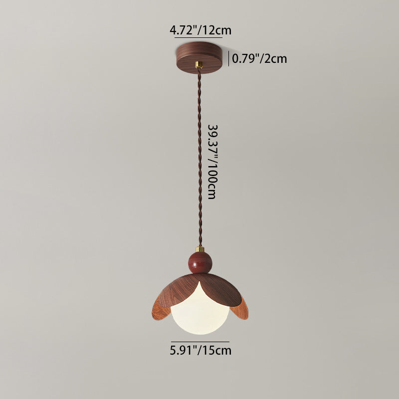 Contemporary Retro Bud Orb Iron Glass 1/3 - Light Chandelier For Living Room