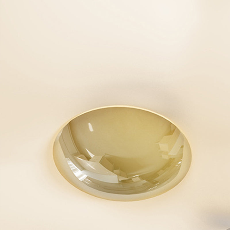 الثريات الحديدية LED ذات القبة الاسكندنافية المعاصرة مع زهور كريمية بتقنية التشكيل الدوراني لغرفة الطعام 